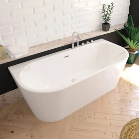 Vasca da bagno semi indipendente Torino Bianco 170 x 80 cm SANYCCES