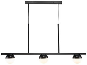 Nordlux - Lampadario a sospensione con filo CONTINA 3xG9/5W/230V nero