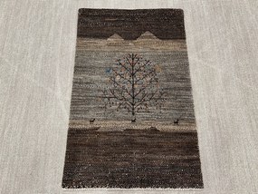 Loribaft Tappeto 80 x 130 Marrone (Iran) Annodato A Mano
