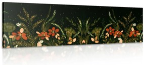 Stampa su tela – Con ornamento floreale