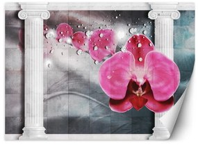 Carta Da Parati, Fiori Orchidea 3D Colonne