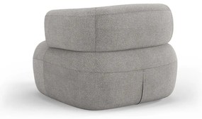 Poltrona grigio chiaro in tessuto bouclé Jenny - Micadoni Home