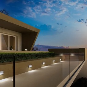 Redo 90009 - Lampada segnapasso da esterno TAMPA LED/11W/230V IP54 bianca