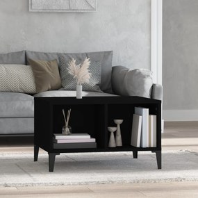 Tavolino Da Salotto Nero 60x50x36,5 Cm İn Legno Multistrato /