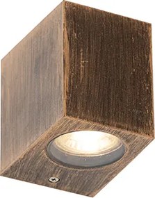 Lampada da parete vintage oro antico in plastica - Baleno