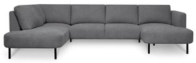 Divano angolare grigio scuro (angolo sinistro/"U") Hero - Scandic