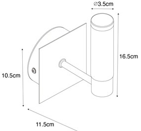 Lampada da parete per bagno moderna cromo IP44 - Bath