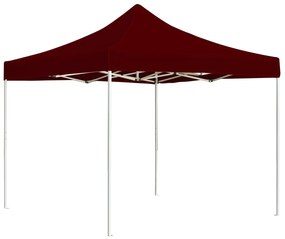 Gazebo Professionale Pieghevole Alluminio 2x2m Bordò /
