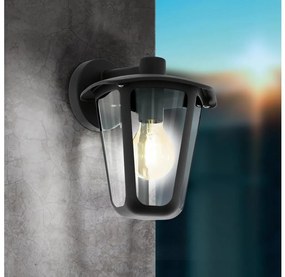 Eglo 98121 - Applique da esterno MONREALE 1xE27/60W/230V IP44 nero