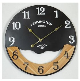 Orologio da parete 1xAA diametro 60 cm nero/beige