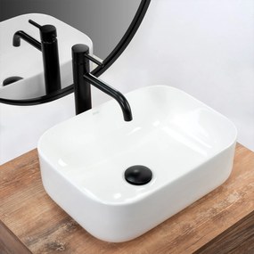 Lavabo da appoggio Rea Demi Mini White