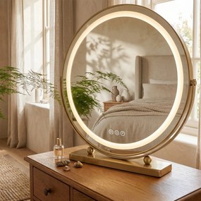 Specchio LED MAKE-UP L.Gold  50 cm