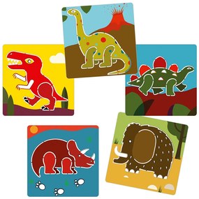 Stencil illustrati - dinosauri