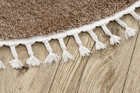 Tappeto BERBER 9000 cerchio beige Frange berbero marocchino shaggy