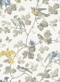 Tapete Winter Birds von Cole & Son - Yellow & Grey
