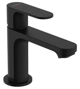 Rubinetto per lavabo a canna bassa Rebris S nero verniciato opaco HANSGROHE H 17.3 cm
