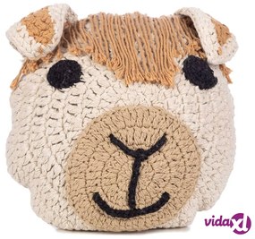 KidsDepot Cuscino per Bambini Alpaca 38 cm in Cotone