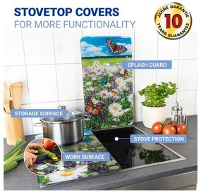 Coprifuoco in vetro temperato in set da 2 52x30 cm Summer Meadow - Maximex