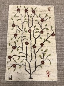 Gabbeh Tappeto persiano 60 x 90 Beige (Iran) Annodato A Mano