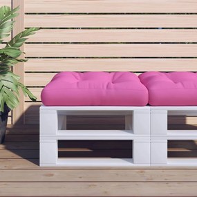 Cuscino Per Pallet Rosa 60x60x12 Cm Tessuto /