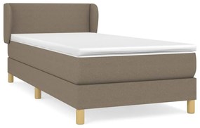 Giroletto a molle con materasso tortora 90x200 cm intessuto