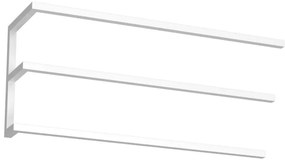 Porta asciugamani da parete 25x60 cm bianco