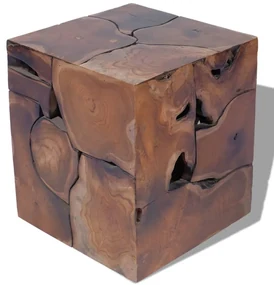 Sgabello in legno massello di teak