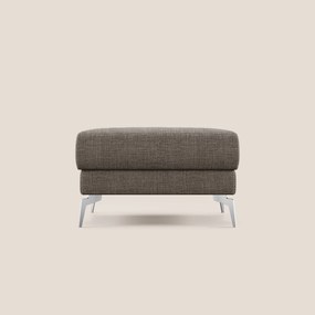 Star Pouf con piedini alti in tessuto impermeabile morbido intreccio T06 marrone