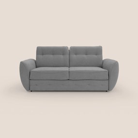 Zeus Divano letto scandinavo con schienale alto in tessuto impermeabile T02 grigio