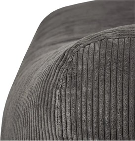 Puof a sacco marrone scuro con rivestimento in velluto a coste Snug Long 140 – SLOWDOWN