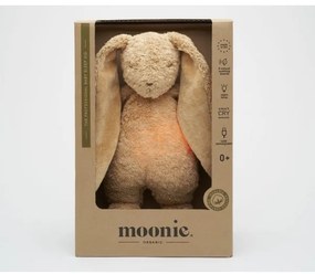 Moonie - Compagno di coccole con melodia e luce coniglietto 2.0 organic cappuccino