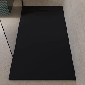 Piatto doccia SENSEA in composito minerale di resina gelificata nero L 90 x L 180 x H 3.2 cm