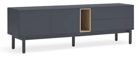 Tavolo TV grigio scuro 180x56 cm Corvo - Teulat