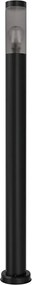 Paletto da Giardino Nero 100cm DarkLight Acciaio INOX base E27