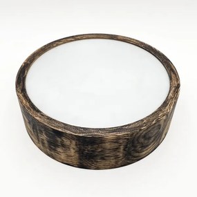 Plafoniera bagno OAK SMOKY 2xE27/15W/230V IP54 Ø27,5 cm rovere/marrone