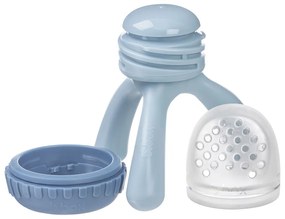 Ciuccio per alimenti e massaggiagengive - blu chiaro