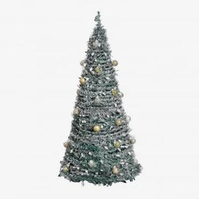 Albero di Natale pieghevole con luci LED Taimy ↑150 cm - Sklum