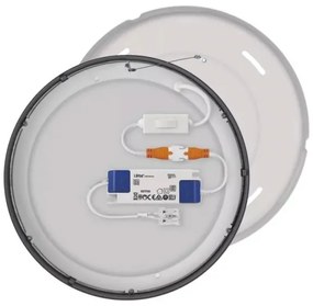 Plafoniera LED LED/21W/230V 3000/3500/4000K d. 22,5 cm nero