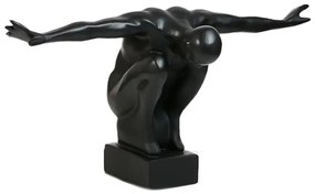 Decorazione da tavolo 25x41x20 cm resina/nero