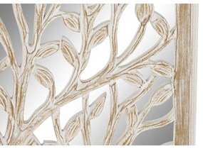 Decorazione da Parete DKD Home Decor Specchio Albero Bianco Legno MDF (45 x 2,5 x 65 cm)