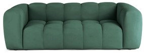 Divano verde con rivestimento in velluto 225 cm Cube – Bonami Selection