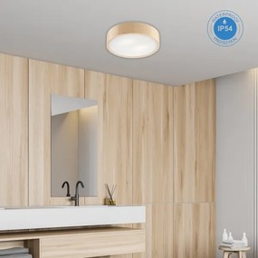 Plafoniera bagno NATURAL 3xE27/15W/230V IP54 pino Ø 37 cm