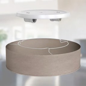 Plafoniera da soffitto 2xE27/40W/230V Ø 38 cm beige