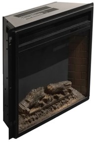 Camino elettrico da terra in legno Bianco JEFFERSON L89,5 x H90,5 x P28 cm