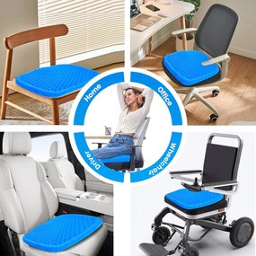 Cuscino Gel per Sedute Prolungate 37x30x4 cm Ergonomico...