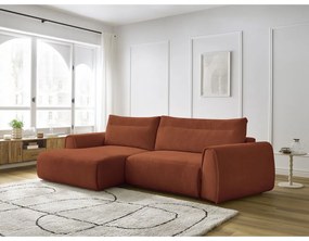 Divano angolare arancione Aden – Bobochic Paris