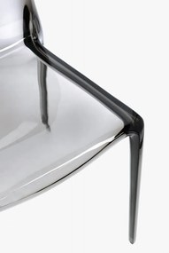 Sedia da esterno grigia in plastica Adele – Bizzotto