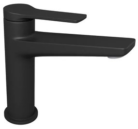 New line miscelatore per lavabo con cartuccia in ceramica nero opaco