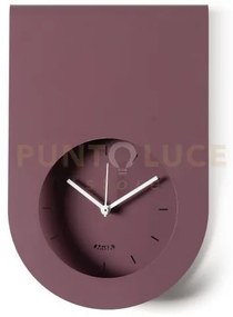 Orologio di design minimal lembo viola ametista