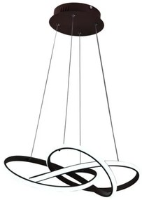 Lampadario a sospensione con filo LED dimmerabile LED/65W/230V 3000-6500K marrone + telecomando